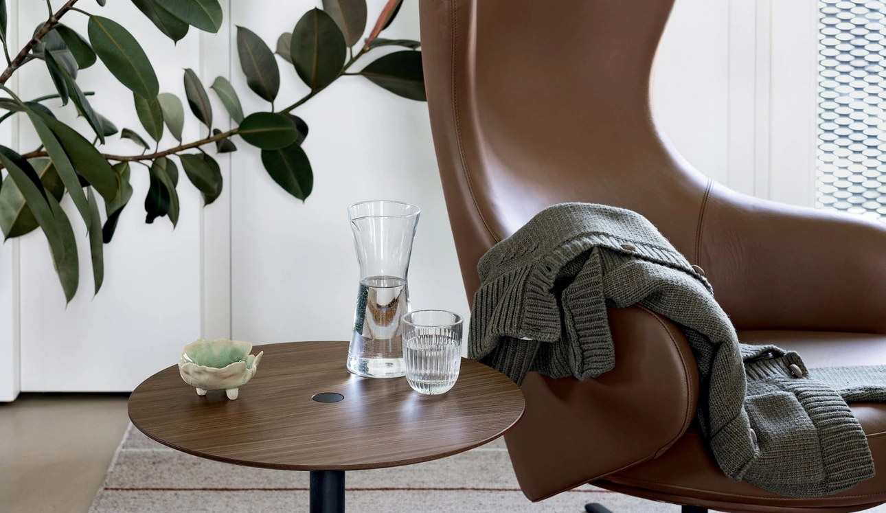 Tavolino rotondo PTB di Kristalia