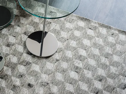Tappeto Rubik in tessuto di cotone e ciniglia di Cattelan Italia