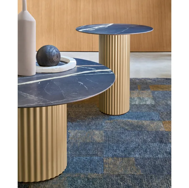 Tavolino Enea con top in ceramica di Riflessi