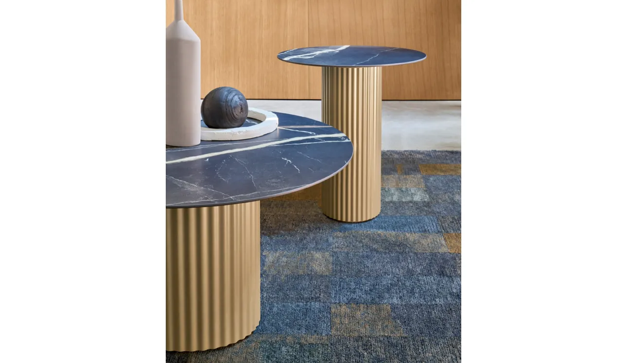 Tavolino Enea con top in ceramica di Riflessi