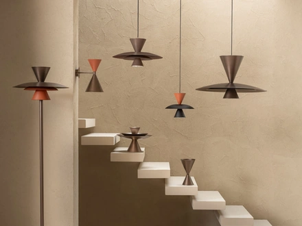 Lampada in metallo verniciato Chiara di Riflessi