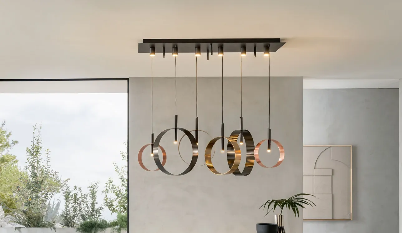 Lampada a sospensione Led Loop S di Riflessi