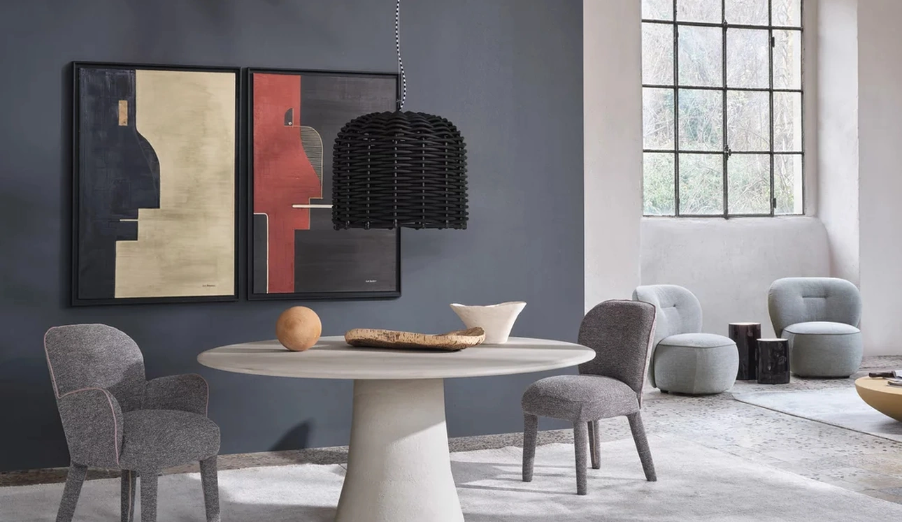 Lampada a sospensione in rattan Sweet di Gervasoni