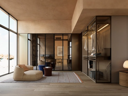 Cabina Armadio Aria Telaio di Kristalia