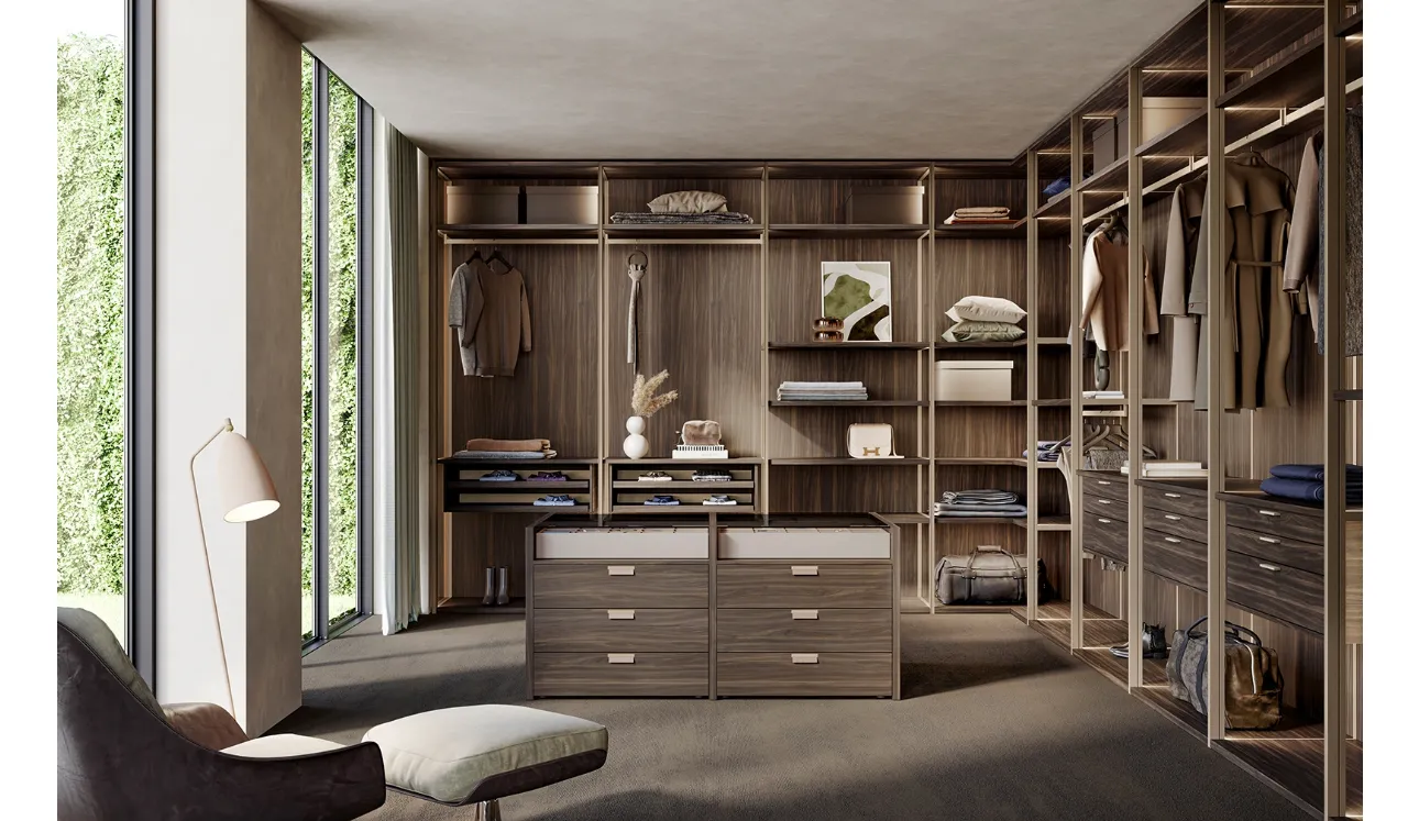 Cabina Armadio Prestige Royal Brown di Olivieri