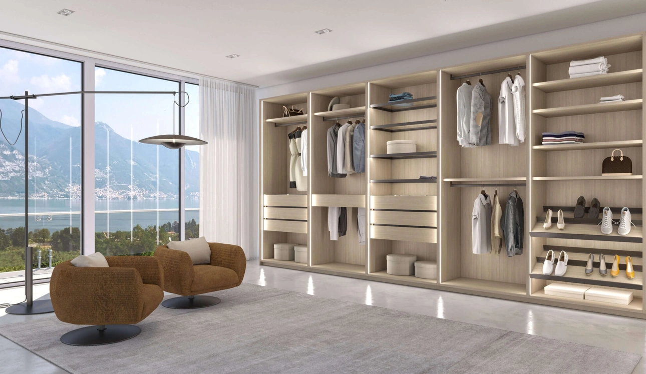 Cabina Armadio Tecnopolis Free Metal Wood di Presotto