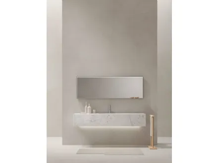 Mobile da Bagno sospeso in marmo Bianco di Carrara Azuma 23 05 di Milldue