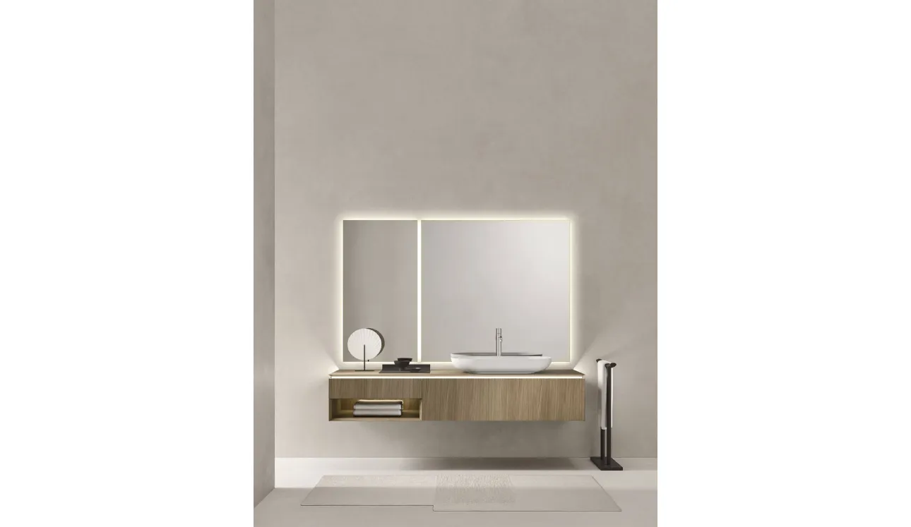 Mobile da Bagno in Rovere miele Puro 19 06 di Milldue