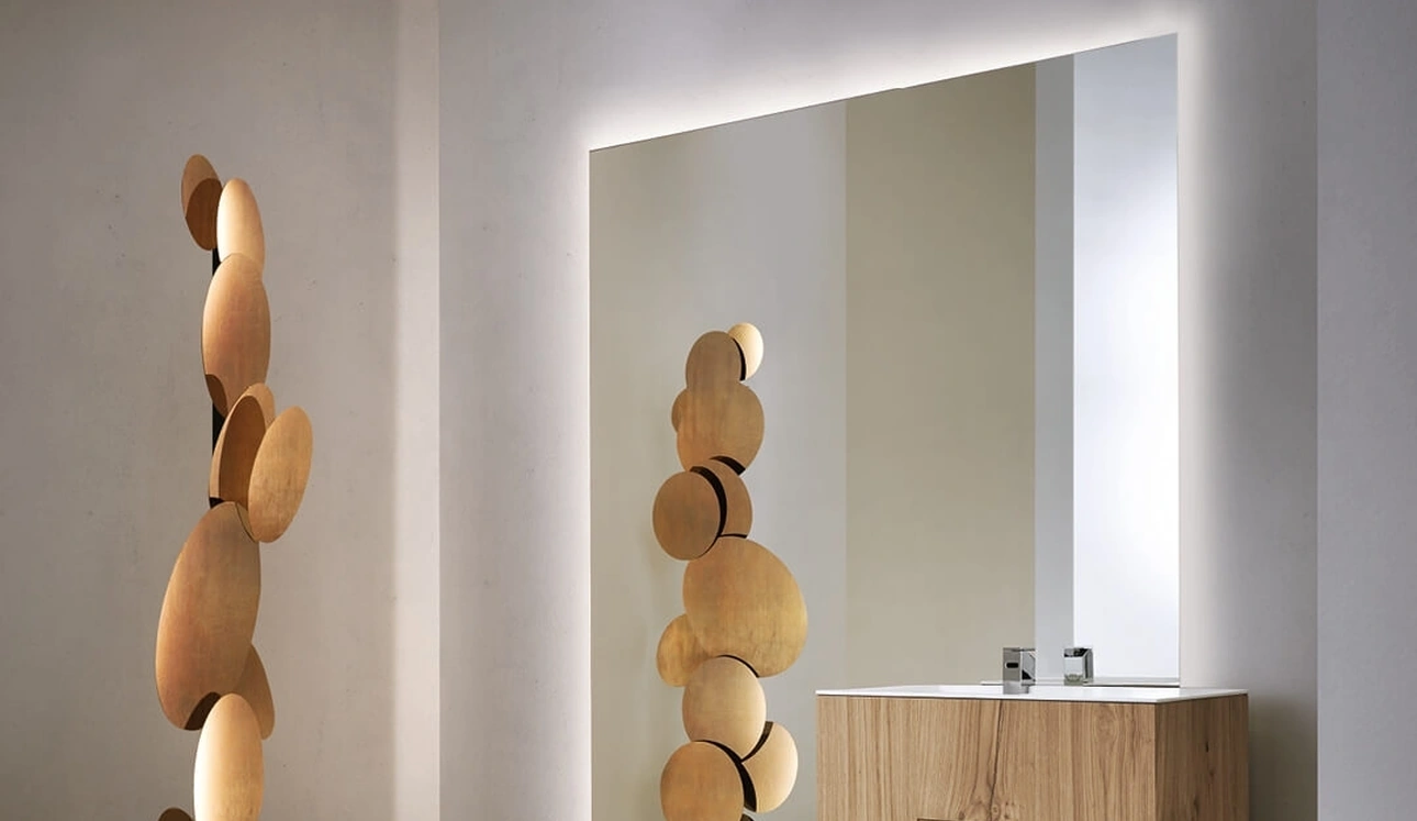 Mobile Bagno da appoggio in rovere barrique Touch 24 04 di Milldue