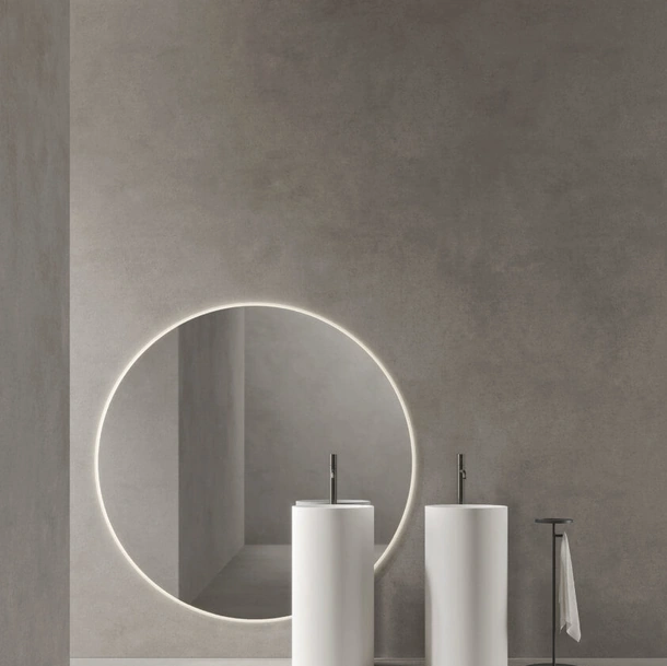Lavabo freestanding in milltek laccato Tube 24 02 di Milldue