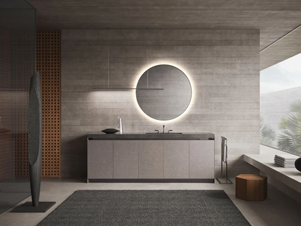 Mobile da Bagno Vitage Four Seasons 18 in nabuk e marmo di Milldue