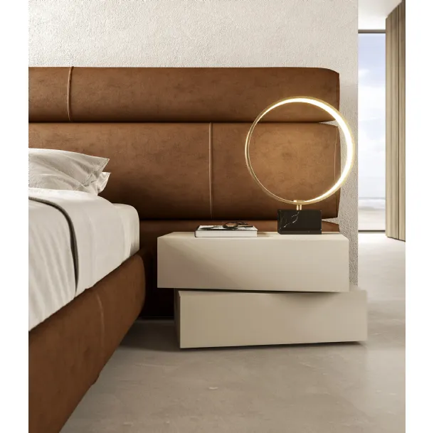 Comodino I Night System Inclinart in laccato opaco di Presotto