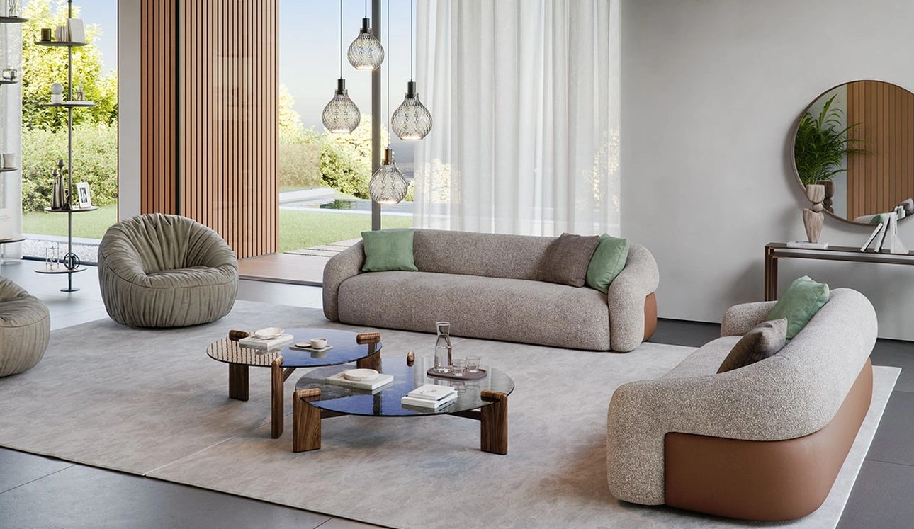 Divano lineare Baldwin di Cattelan Italia