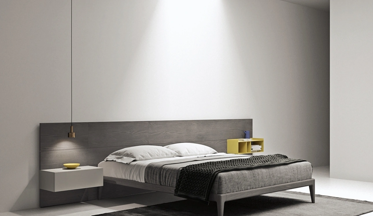 Letto Bun Sommier in legno di Kristalia