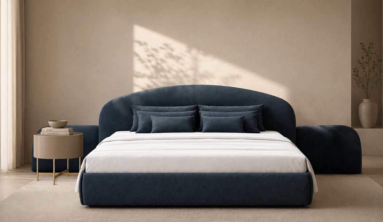 Letto imbottito Cove di Pianca