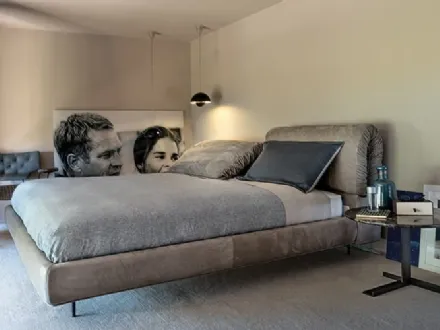 Letto matrimoniale in tessuto con testiera regolabile Crazy Dream di Arketipo
