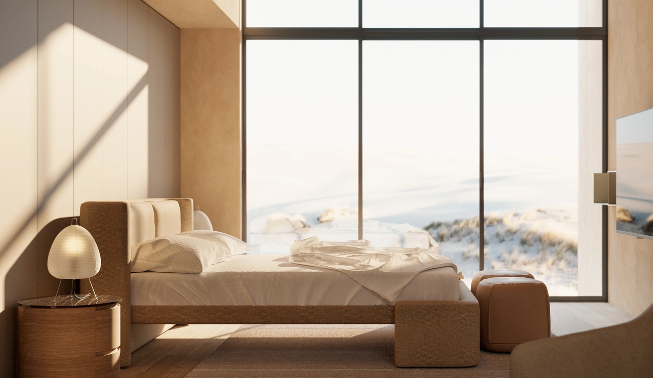 Letto imbottito Dimora di Kristalia