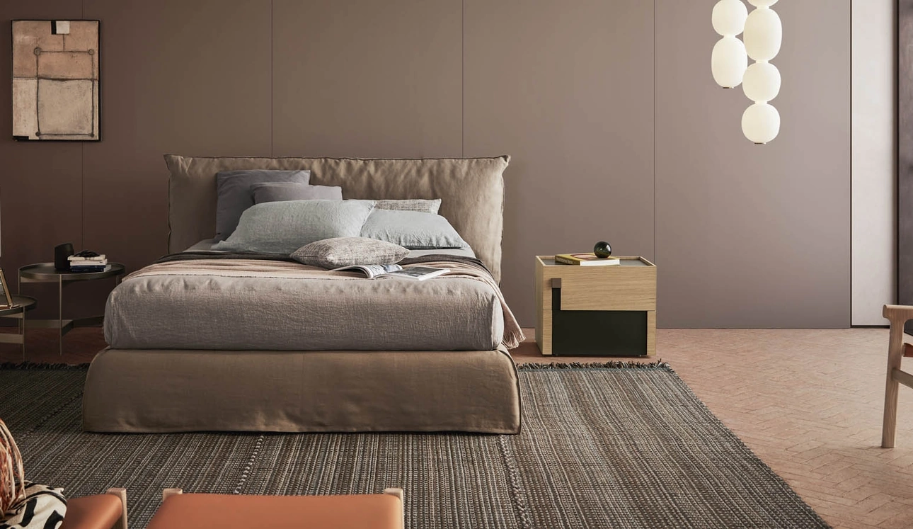 Letto imbottito Piumotto di Pianca