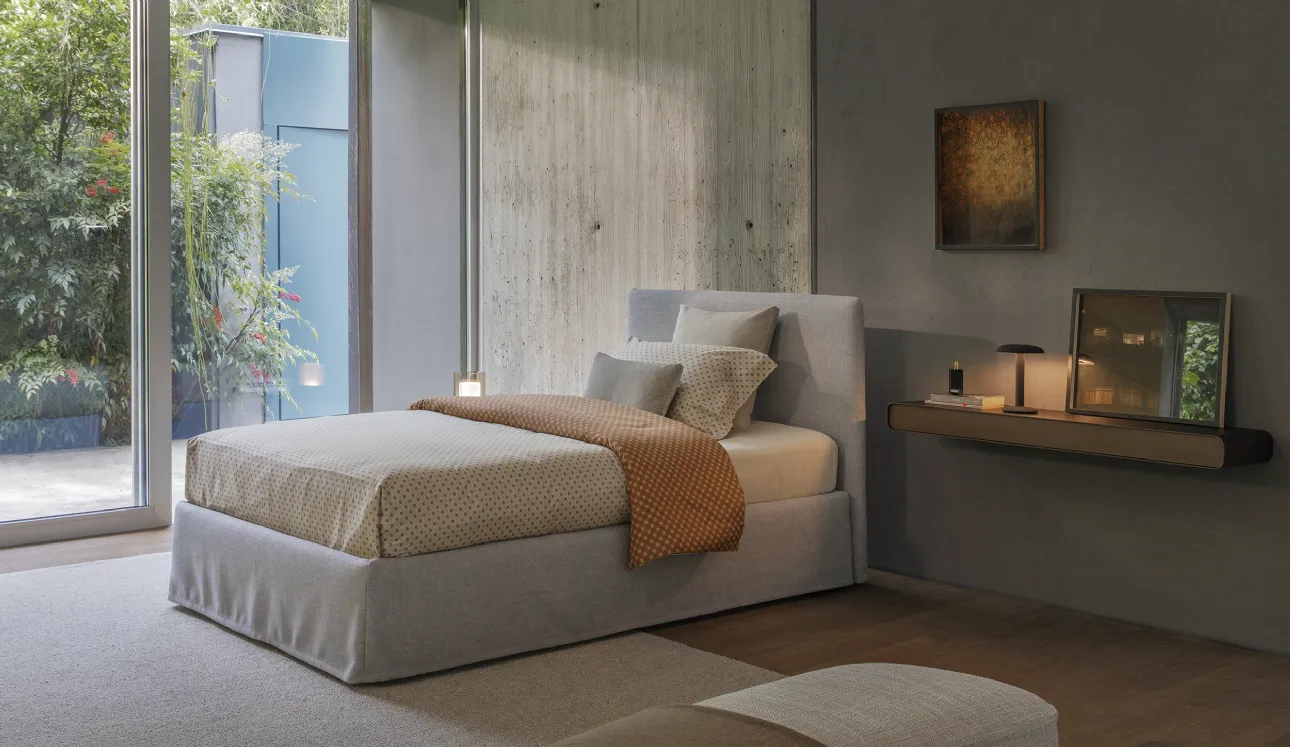 Letto singolo con contenitore Notturno Shabby Chic di Flou