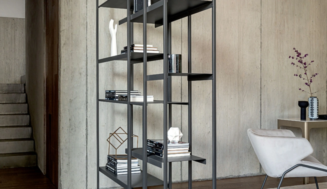 Libreria divisoria Freewall di Riflessi