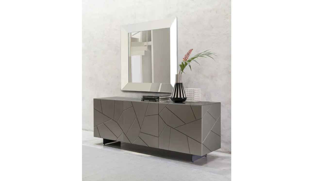 Madia in legno laccato Segno di Riflessi