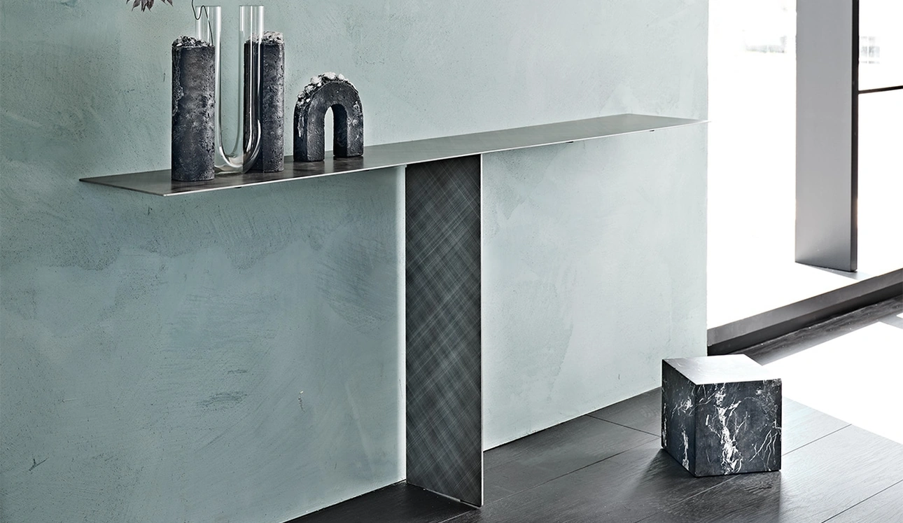 Consolle di design in acciaio Tee di Cattelan Italia