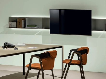 Mobile Porta Tv Avenue Library Tv Integration di Kristalia