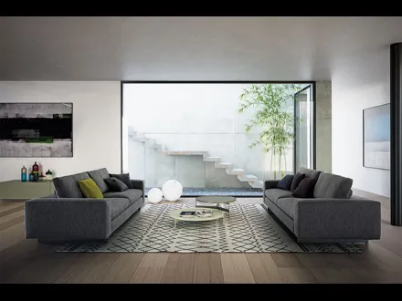 Salotto Duo in tessuto imbottito di Pianca