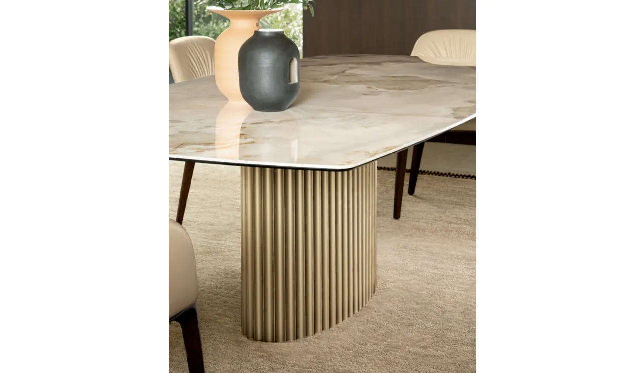 Tavolo Enea in ceramica di Riflessi