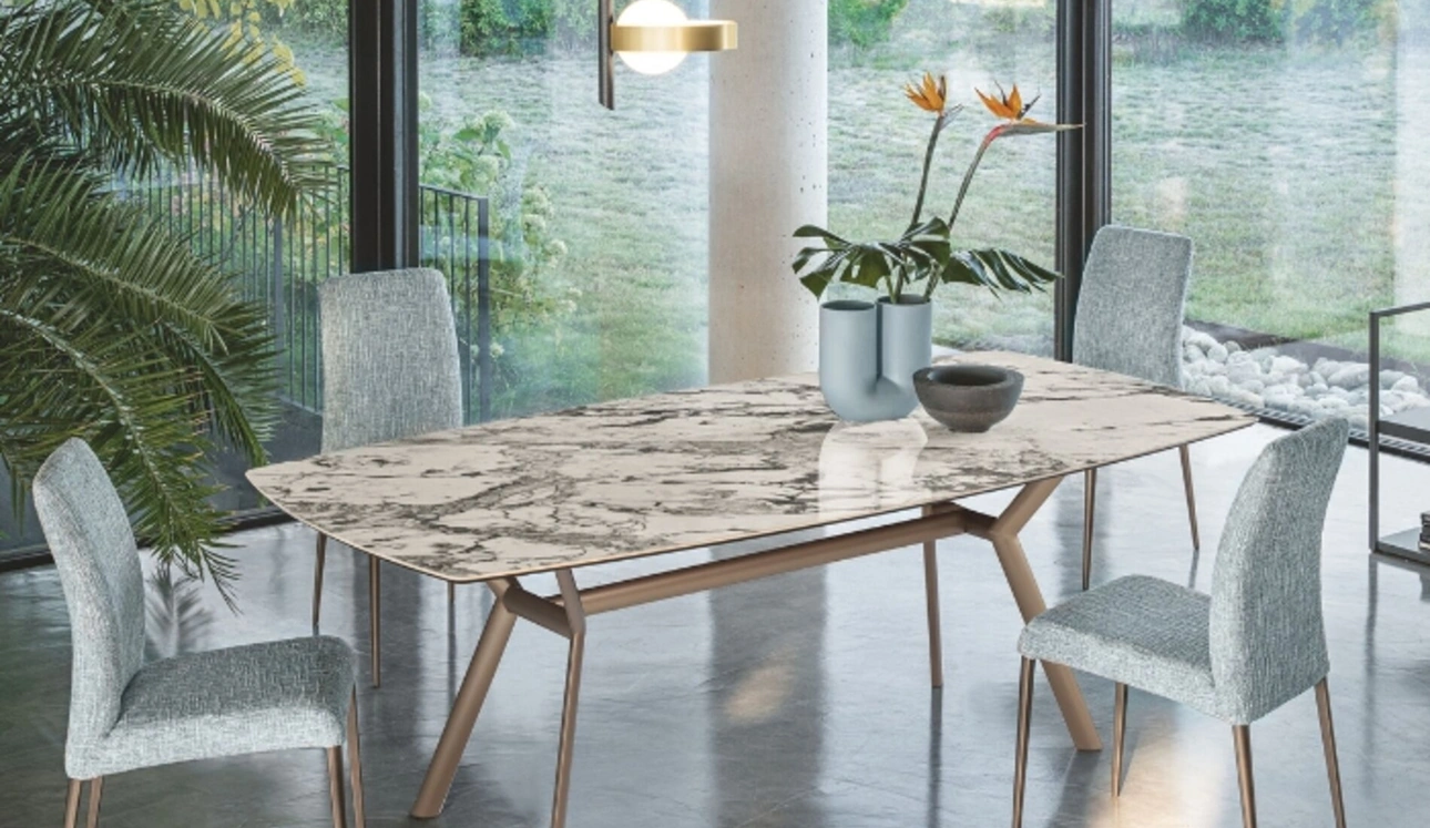 Tavolo Paradise in ceramica di Riflessi