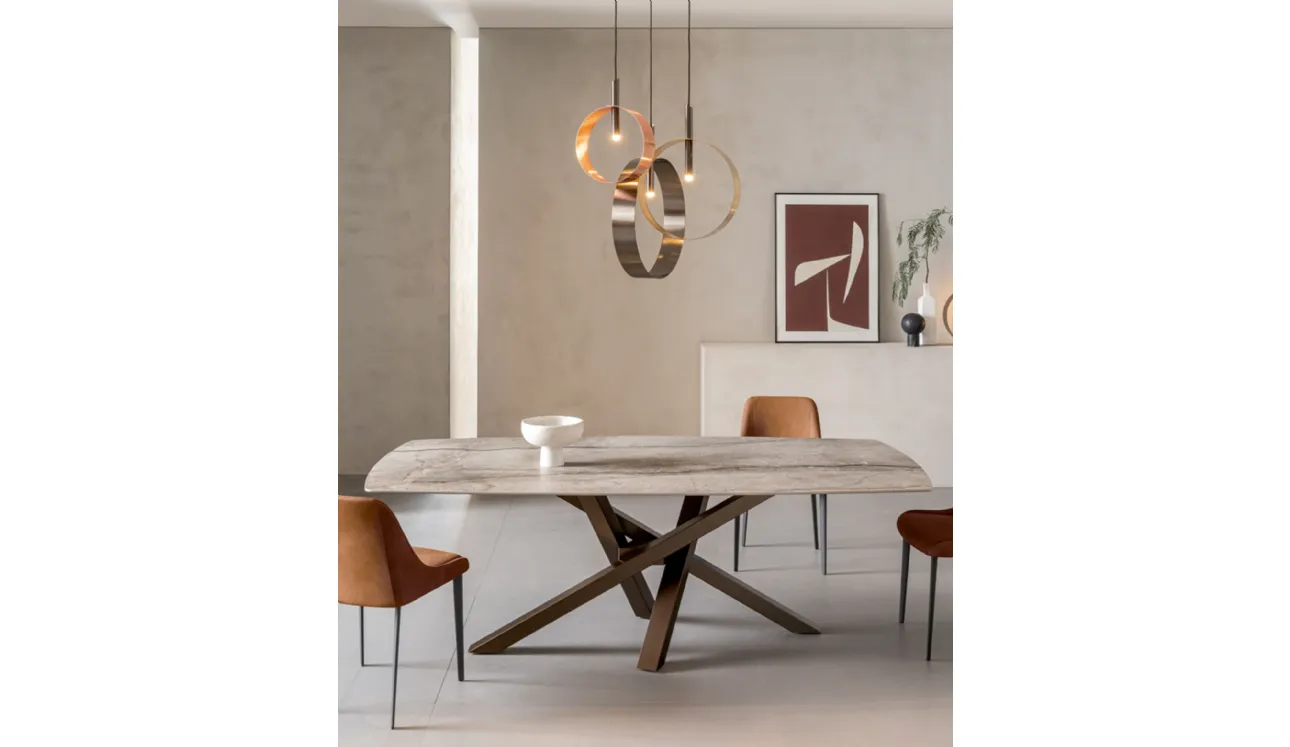 Tavolo Shangai in ceramica di Riflessi