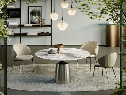 Tavolo rotondo Yoda Marble di Cattelan Italia