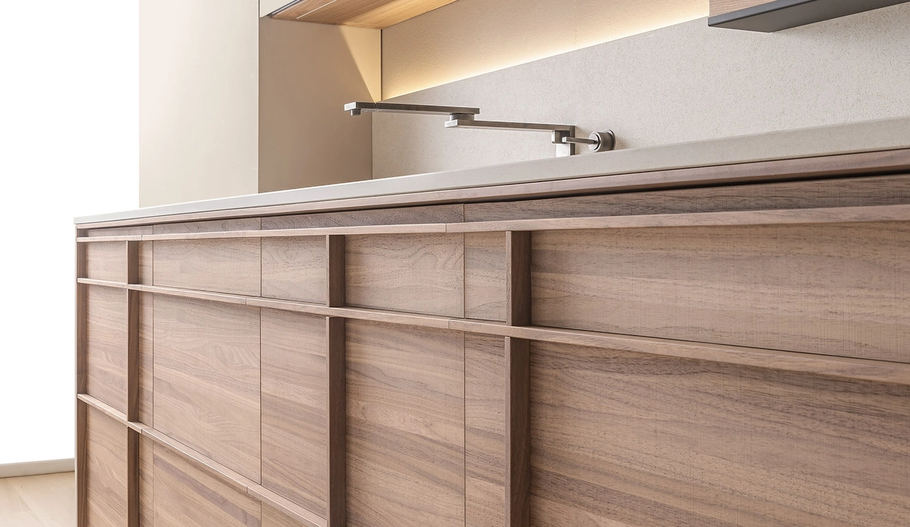 Cucina Design Archigraphica in Noce e MDi di Valcucine
