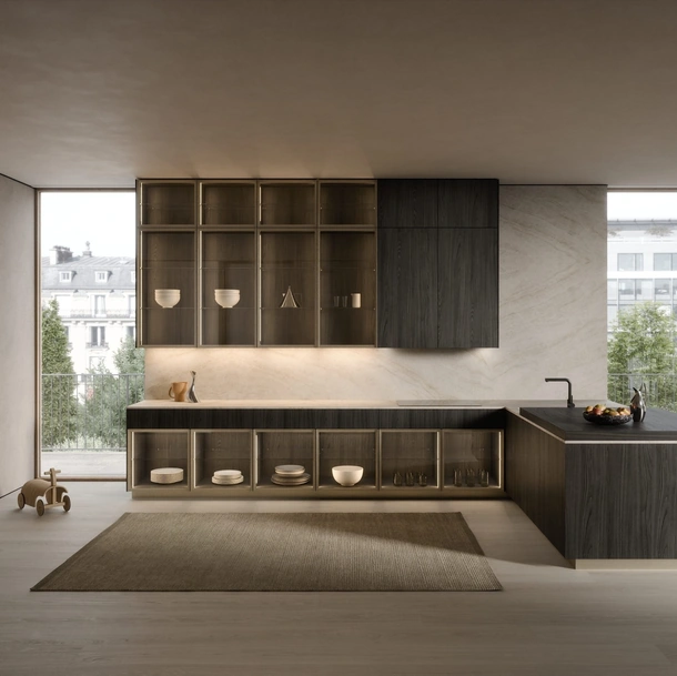 Cucina Design con penisola C05 di Copat Life