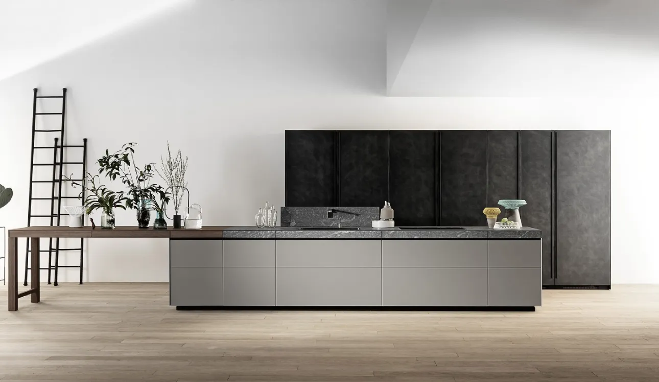 Cucina Design Genius Loci Vitrum opaco Grigio Fuoco di Valcucine